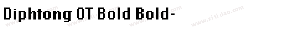 Diphtong OT Bold Bold字体转换